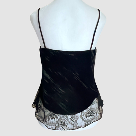 BCBGMaxAzria Nita Velvet Top, Black Beauty, NWT-Size XS - Picture 8 of 14